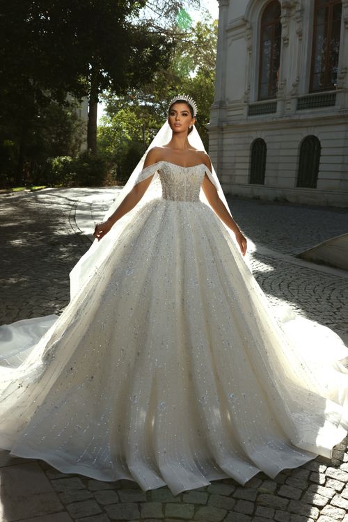 Glitter wedding dresses