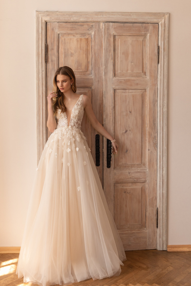 Купить свадебное платье «Соломея» Евы Лендел из коллекции 2022 в «Мэри Трюфель»