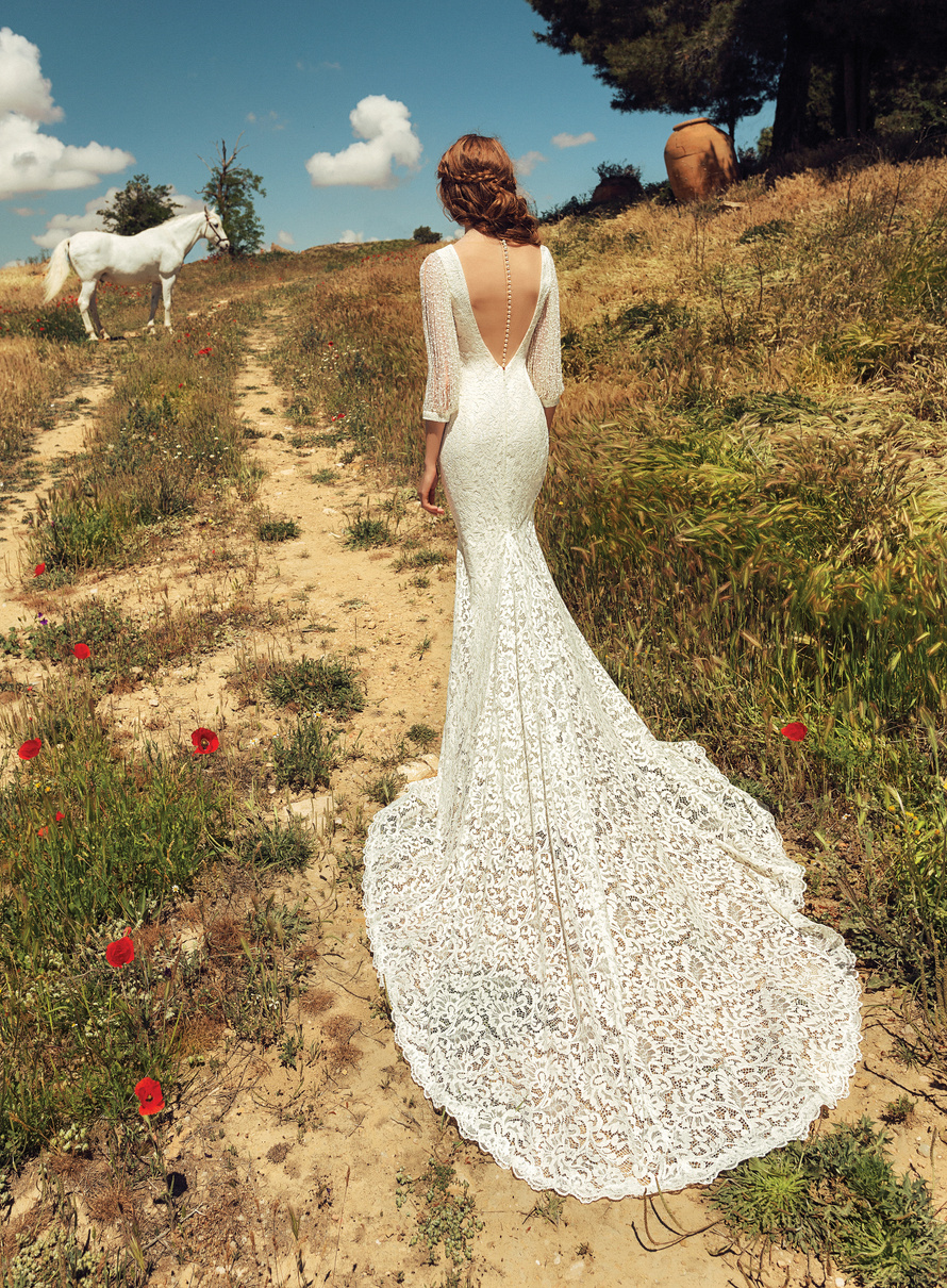 Купить свадебное платье «Дэми» Татьяны Каплун из коллекции «Вайлд Винд 2019» в Краснодаре недорого