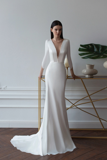 Купить свадебное платье «Нэтта» Татьяна Каплун из коллекции 2022 года в салоне «Мэри Трюфель»