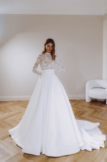 Satin wedding dresses
