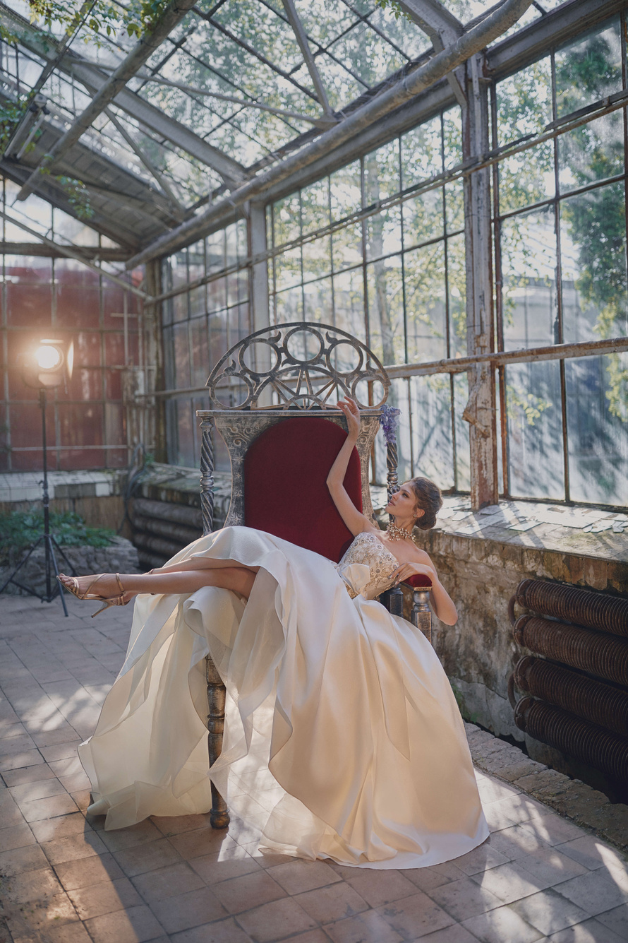 Купить бальное свадебное платье «Клод» Анже Этуаль из коллекции Леди Перл 2021 года в салоне «Мэри Трюфель»