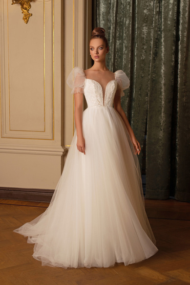 Купить свадебное платье «Жасмина» Мэрри Марк из коллекции Мистерия 2023 года в салоне «Мэри Трюфель»
