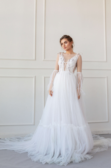 Купить свадебное платье «Бруна» Анже Этуаль из коллекции 2020 года в салоне «Мэри Трюфель»