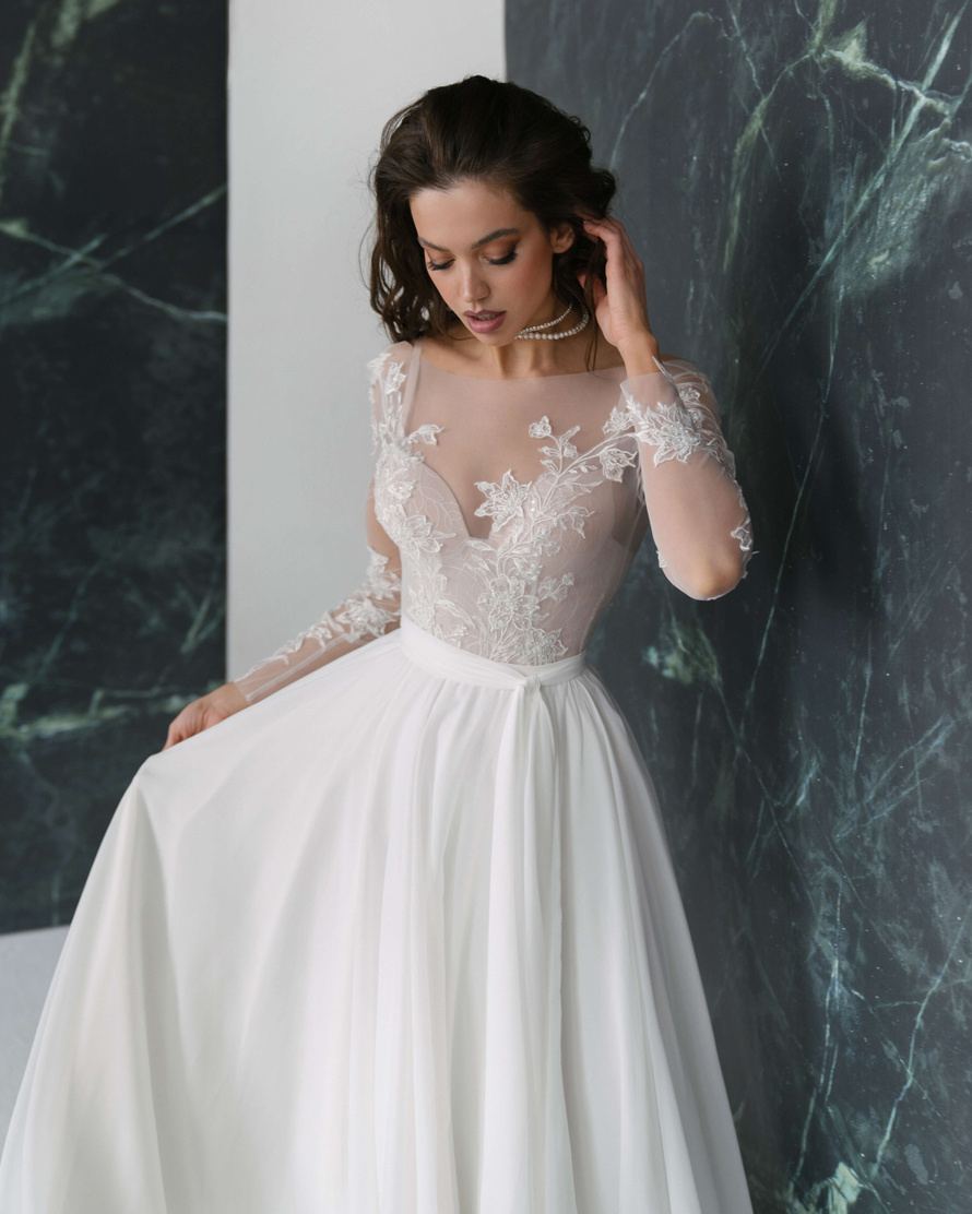 Купить свадебное платье «Спринг» Рара Авис из коллекции Гелекси 2022 года в салоне «Мэри Трюфель»