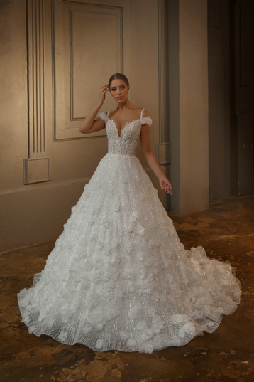 Купить свадебное платье «Ирис» Олег Бабуров из коллекции 2023 года в салоне «Мэри Трюфель»