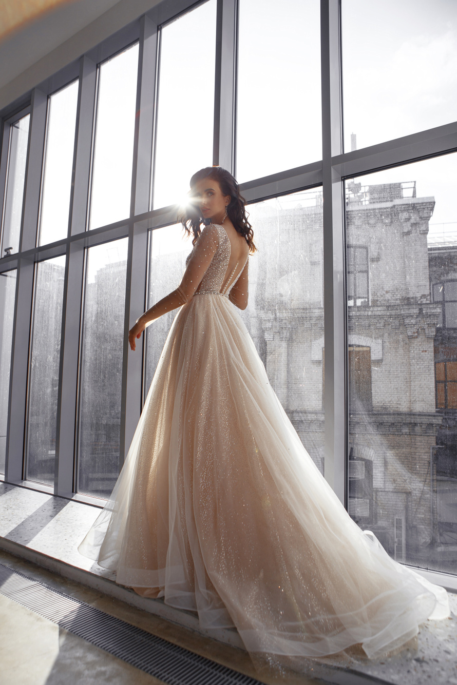 Купить свадебное платье «Магали» Натальи Романовой из коллекции 2021 в салоне «Мэри Трюфель»