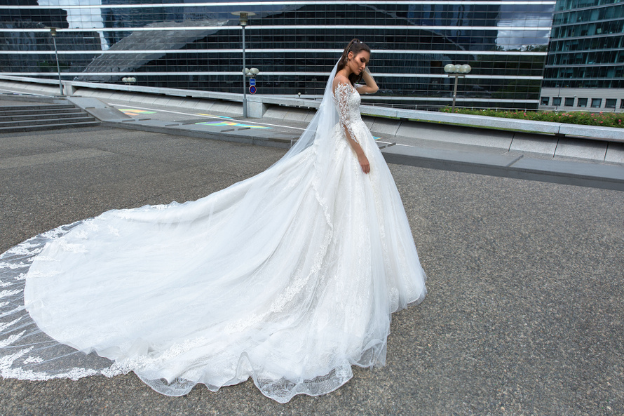 Купить свадебное платье «Роял» Кристал Дизайн из коллекции Париж 2019 в Краснодаре