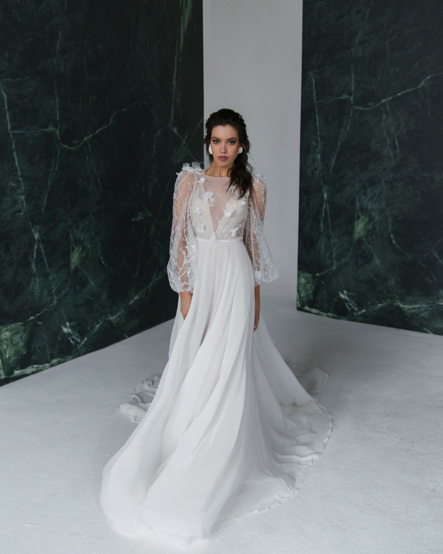 Купить свадебное платье «Свежа» Рара Авис из коллекции Гелекси 2022 года в салоне «Мэри Трюфель»