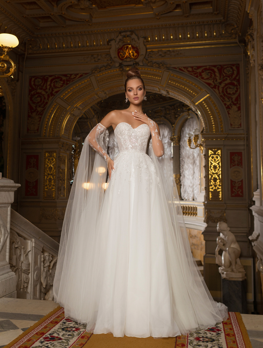 Купить свадебное платье «Солтис» Мэрри Марк из коллекции Мистерия 2023 года в салоне «Мэри Трюфель»