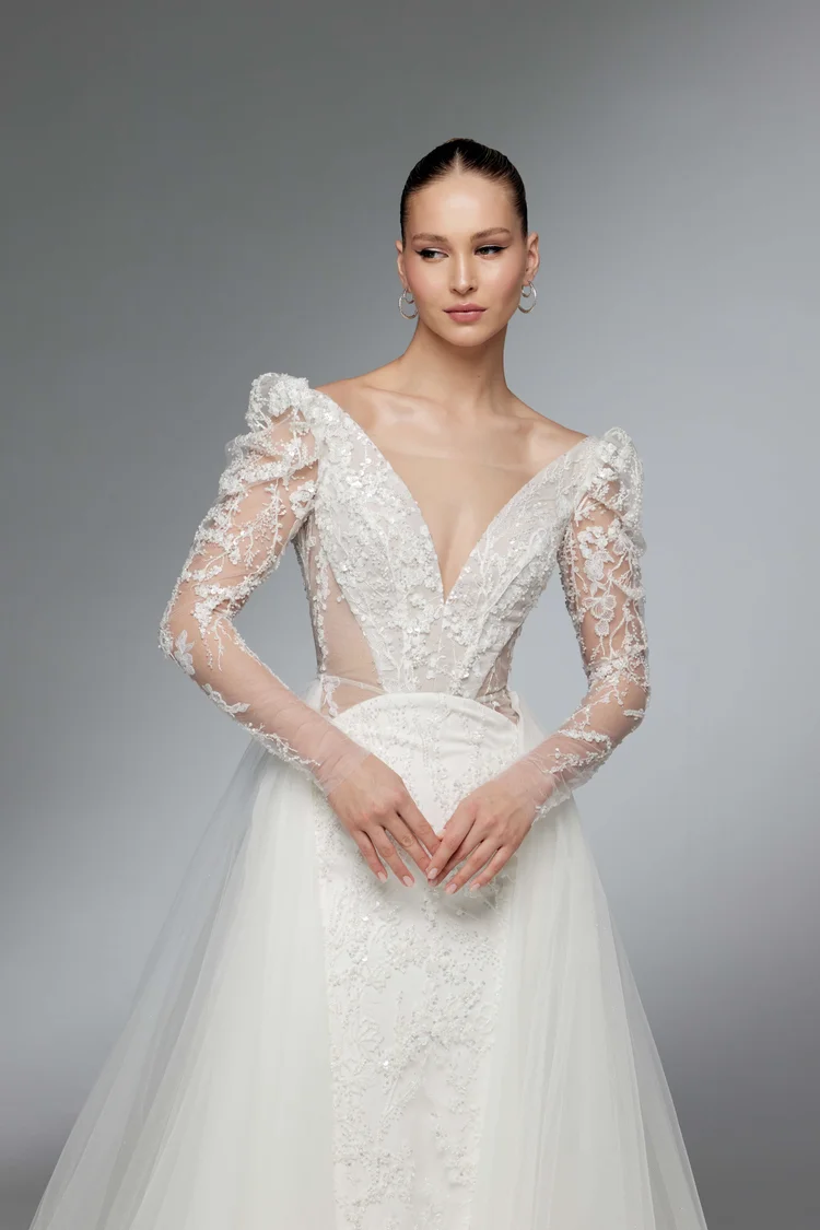 Купить свадебное платье «Эжен» Анже Этуаль из коллекции Свит Киссес 2025 года в салоне «Мэри Трюфель» Эжен