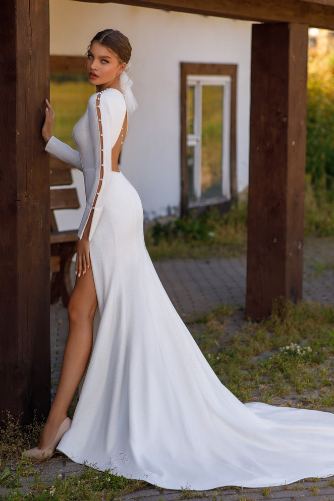 Купить свадебное платье «Агния» Стрекоза из коллекции Любава 2023 года в салоне «Мэри Трюфель»