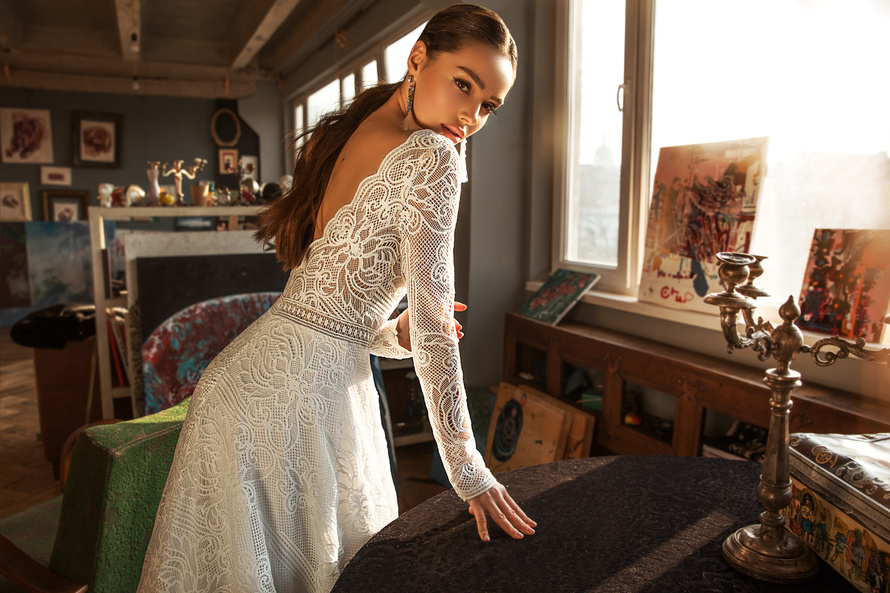 Купить свадебное платье «Анжела» Жасмин из коллекции 2019 года в Краснодаре