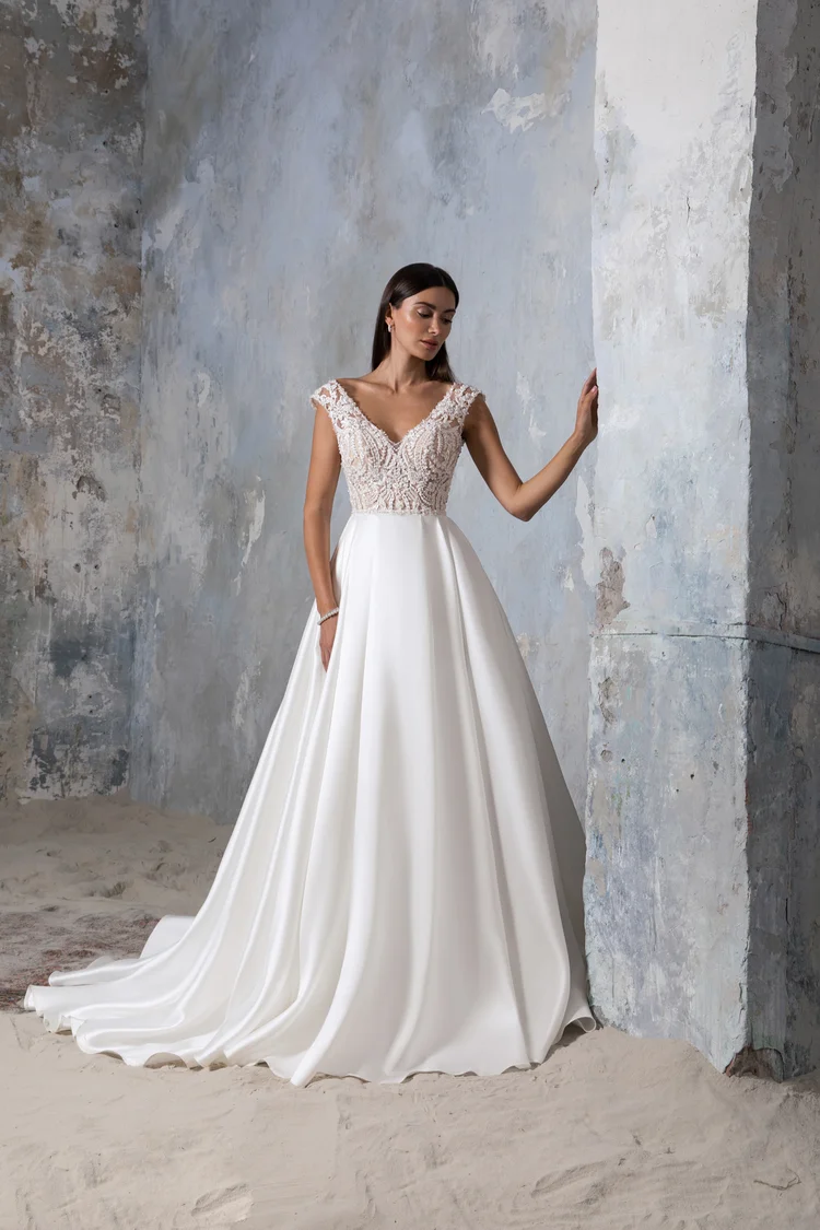 Купить свадебное платье «Сидней» Секрет Споса из коллекции Блеск 2022 года в салоне «Мэри Трюфель» Сидней