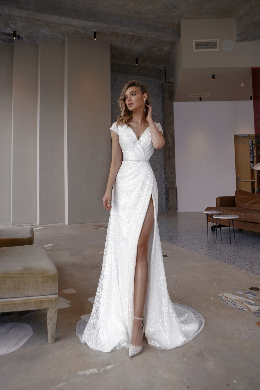 Купить свадебное платье «Марсела» Натальи Романовой из коллекции 2021 в салоне «Мэри Трюфель»