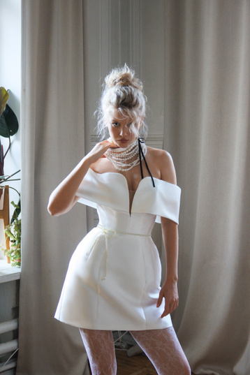 Купить свадебное платье «Сафари» Романова Криэйт из коллекции 2025 года в салоне «Мэри Трюфель»