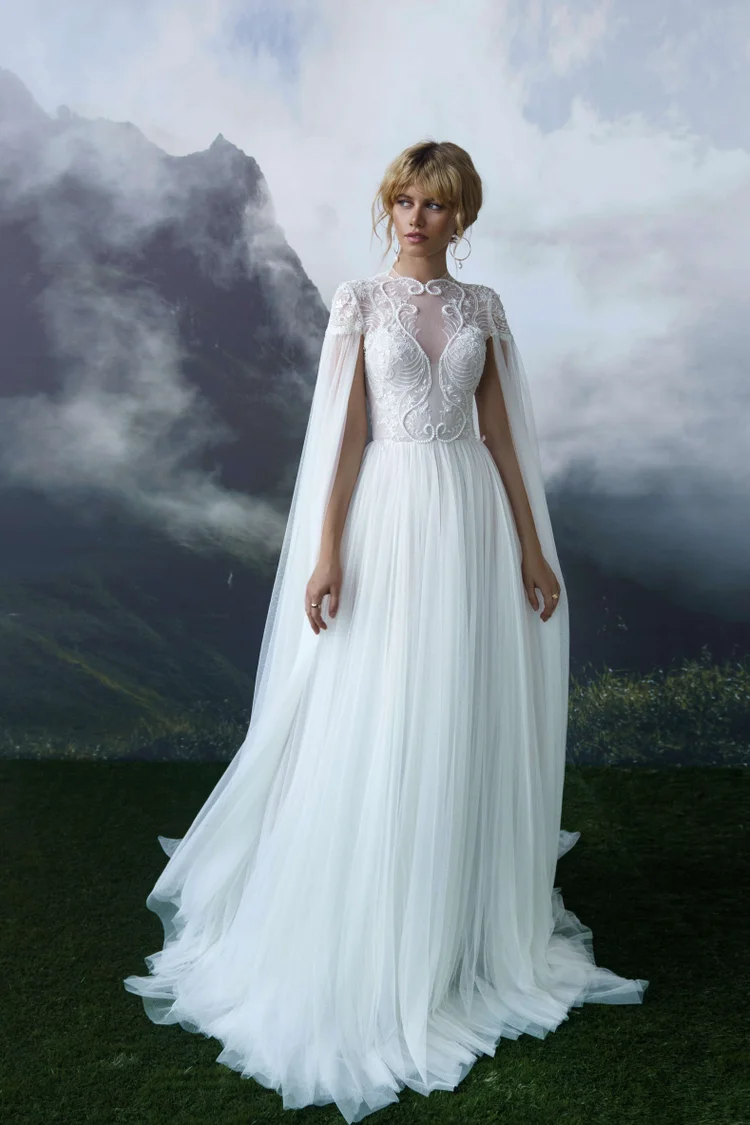 Купить свадебное платье «Вилланел» Бламмо Биамо из коллекции Сказка 2022 года в салоне «Мэри Трюфель» Вилланел