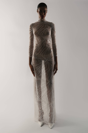 Купить свадебное платье «Гармсил» Анже Этуаль из коллекции Розе Де Вентс 2024 года в салоне «Мэри Трюфель»