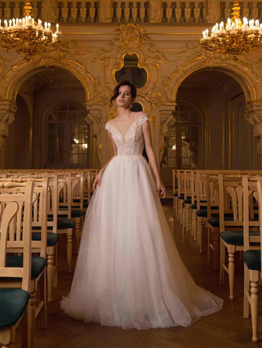 Купить свадебное платье «Крэта» Мэрри Марк из коллекции Мистерия 2023 года в салоне «Мэри Трюфель»
