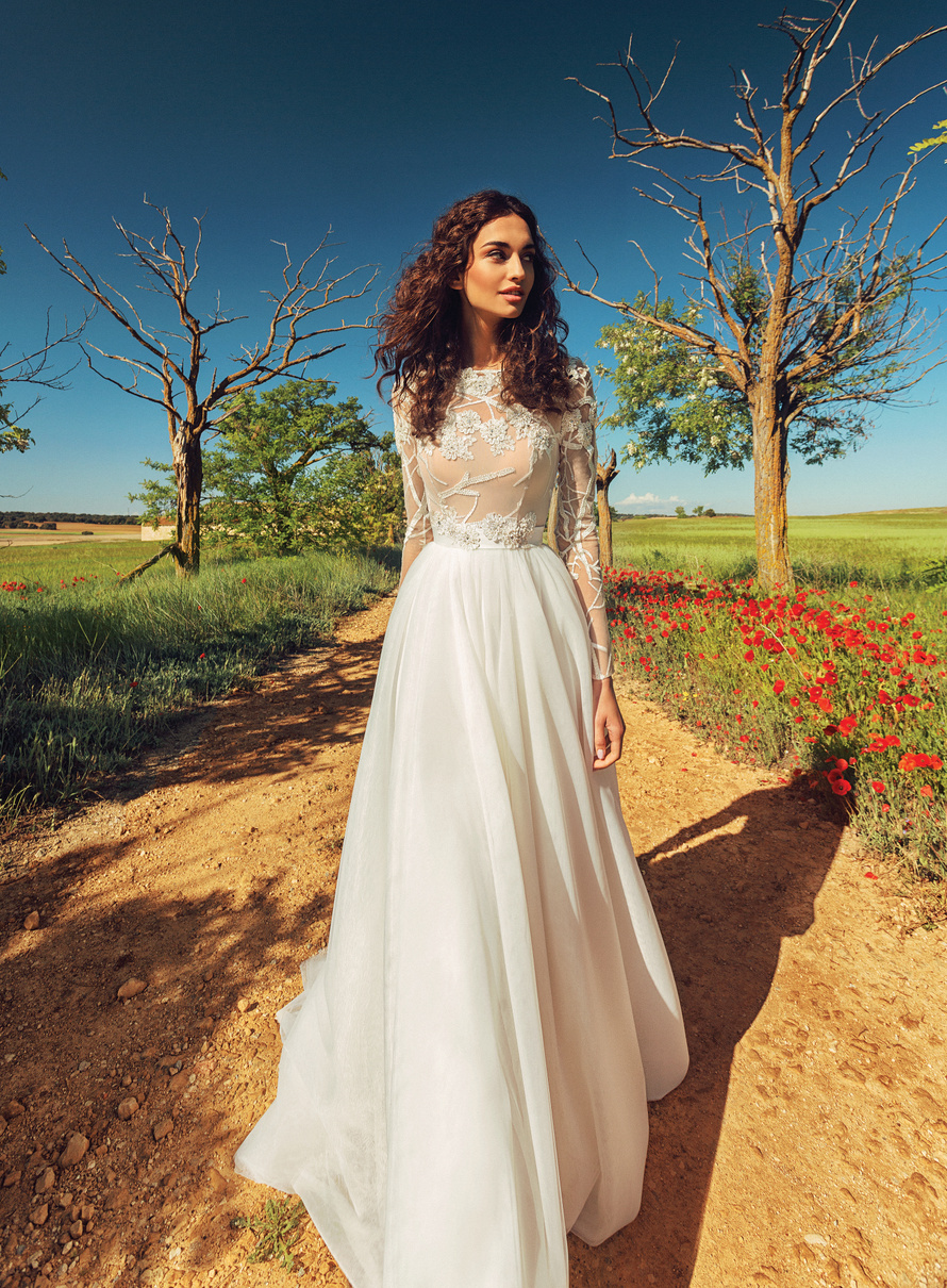 Купить свадебное платье «Давиния» Татьяны Каплун из коллекции «Вайлд Винд 2019» в салоне свадебных платьев