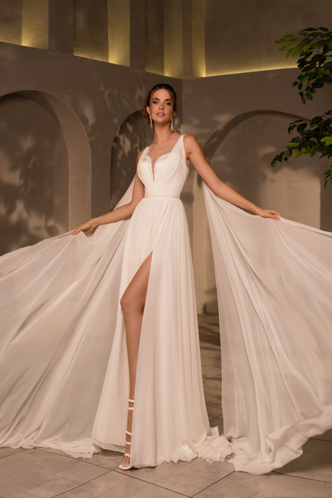 Купить свадебное платье «Шеала» Мэрри Марк из коллекции Минимализм 2023 года в салоне «Мэри Трюфель»