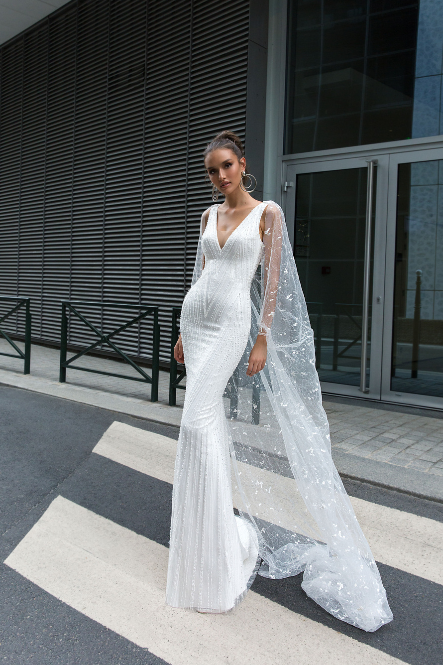 Купить свадебное платье «Салли» Кристал Дизайн из коллекции Париж 2019 в салоне