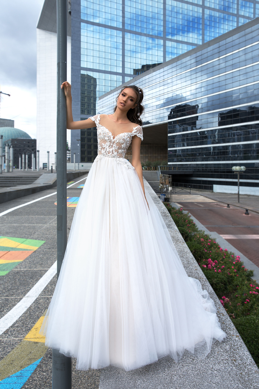 Купить свадебное платье «Альба» Кристал Дизайн из коллекции Париж 2019 в Краснодаре