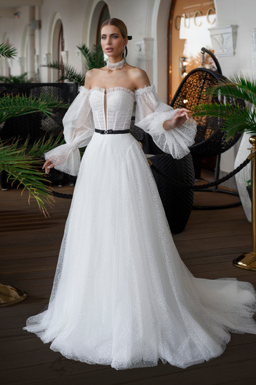 Купить свадебное платье «Эмерсон» Татьяна Каплун из коллекции Дыхание Времени 2023 года в салоне «Мэри Трюфель»