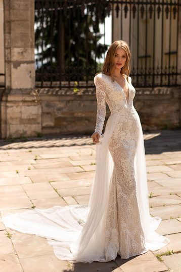 Купить свадебное платье «Пиллар» Кристал Дизайн из коллекции Романс 2021 в интернет-магазине «Мэри Трюфель»