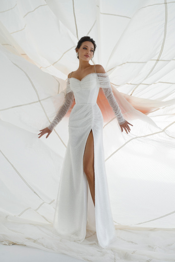 Купить свадебное платье «Дина» Эйв из коллекции Пташка 2023 года в салоне «Мэри Трюфель»