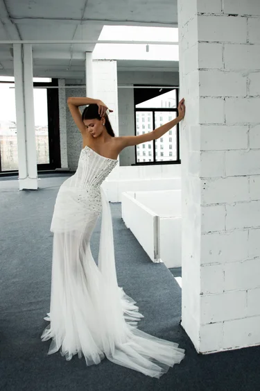 Лучшие свадебные платья силуэта русалка