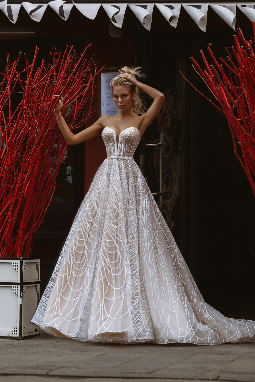 Купить свадебное платье «Хасли» Патрисия из коллекции 2019 года в Екатеринбурге