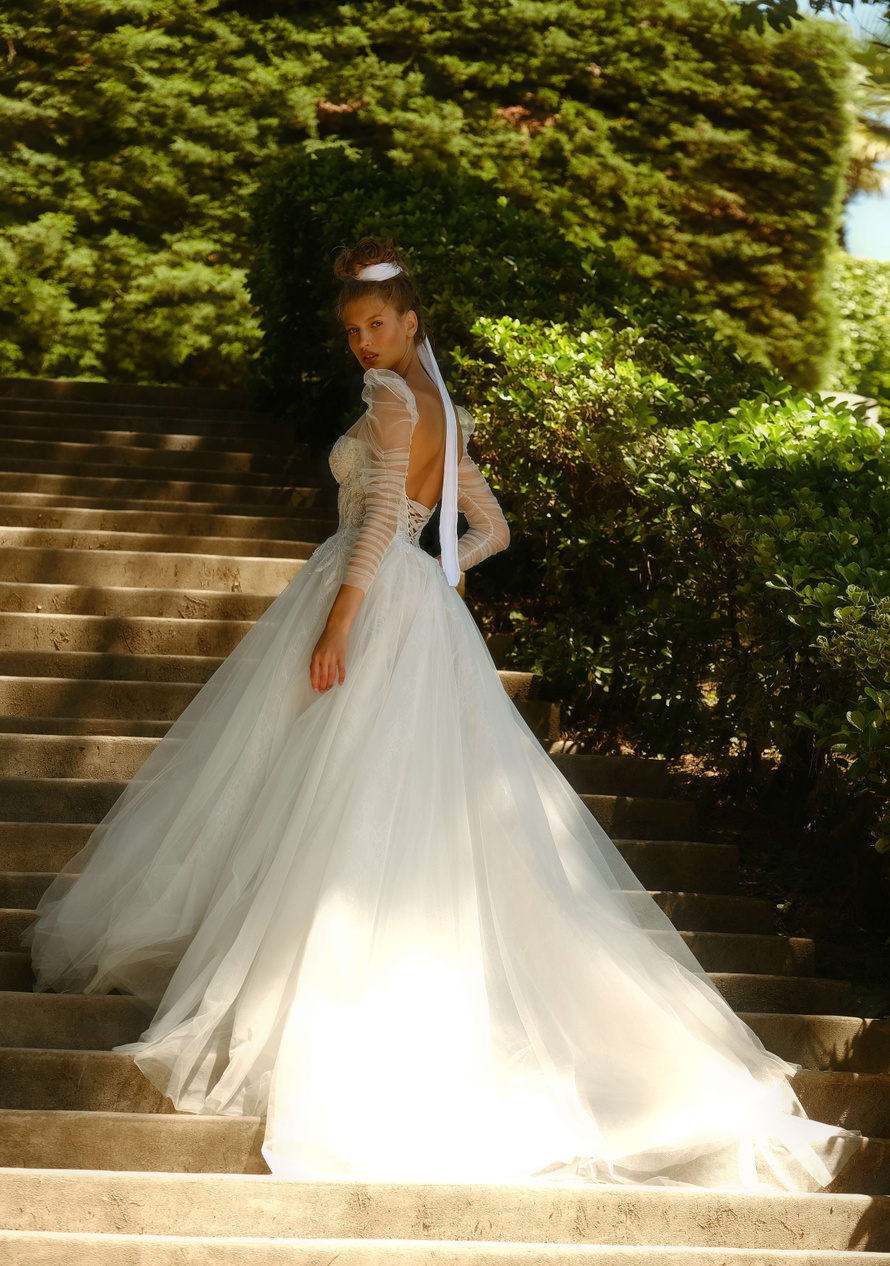 Купить свадебное платье «Сеул» Анже Этуаль из коллекции Влюбиться 2022 года в салоне «Мэри Трюфель»