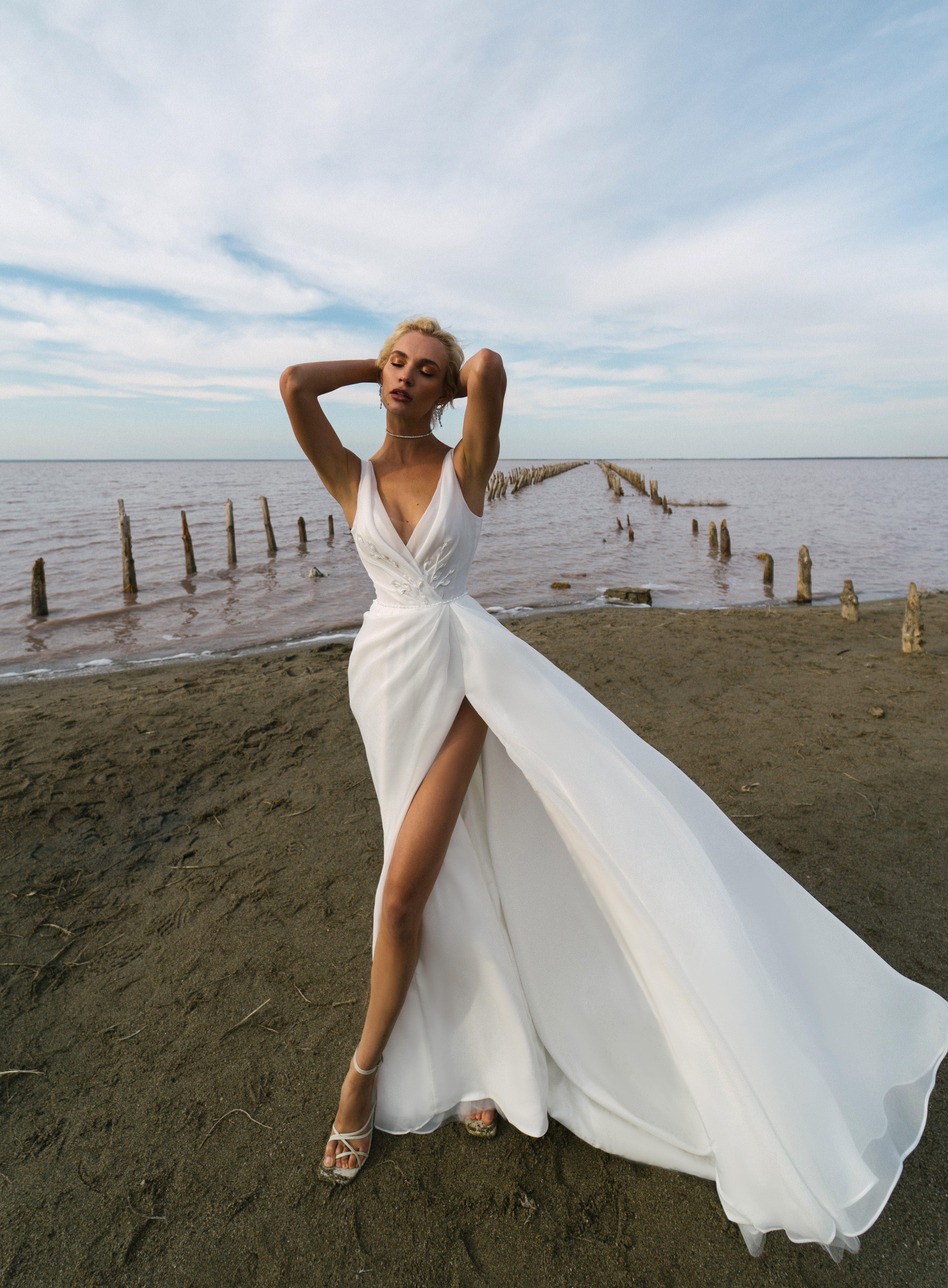 Купить свадебное платье «Леона» Наталья Романова из коллекции Блаш 2022 года в салоне «Мэри Трюфель»