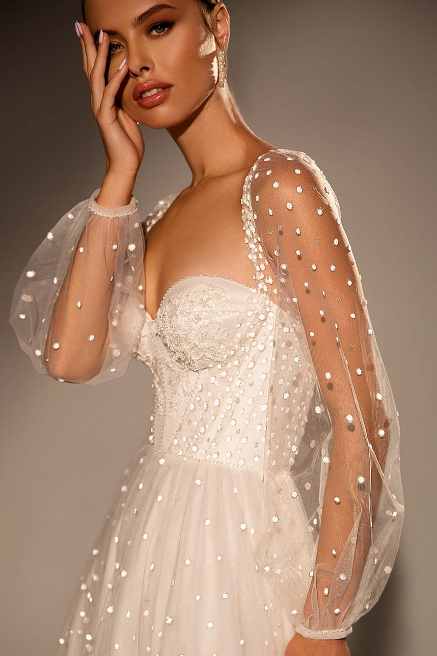 Купить свадебное платье «Джетта» Кристал Дизайн из коллекции Мьюз 2021 в интернет-магазине «Мэри Трюфель»