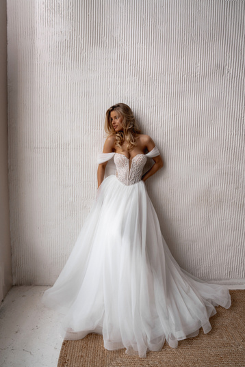 Buy Nissa Natalia Romanova's wedding dress from the Dune 2025 collection at the Mary Trufel boutique