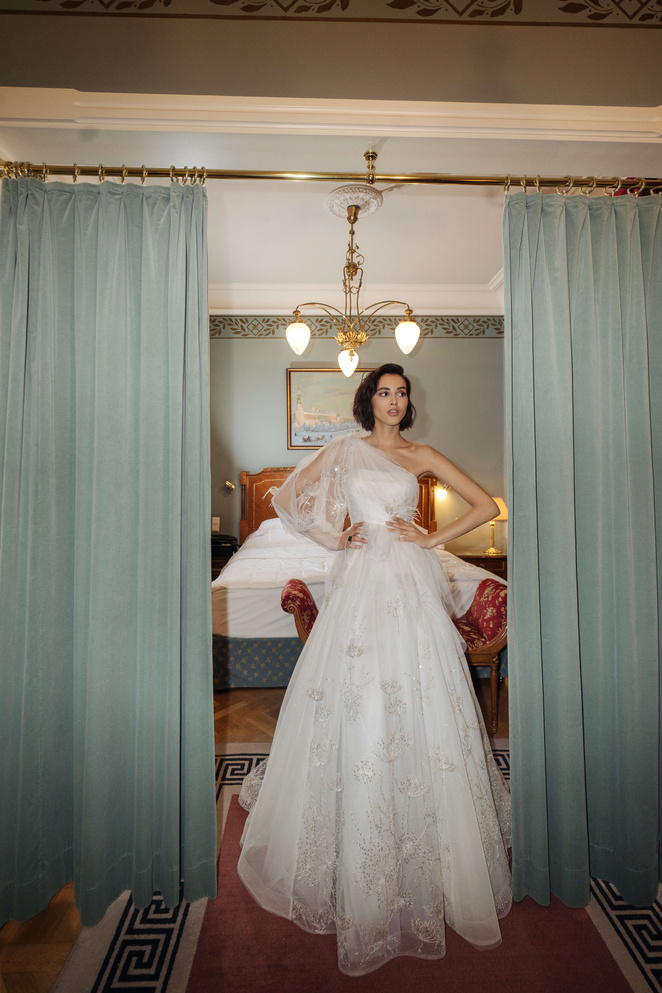 Купить свадебное платье «Пекин» Анже Этуаль из коллекции Влюбиться 2022 года в салоне «Мэри Трюфель»