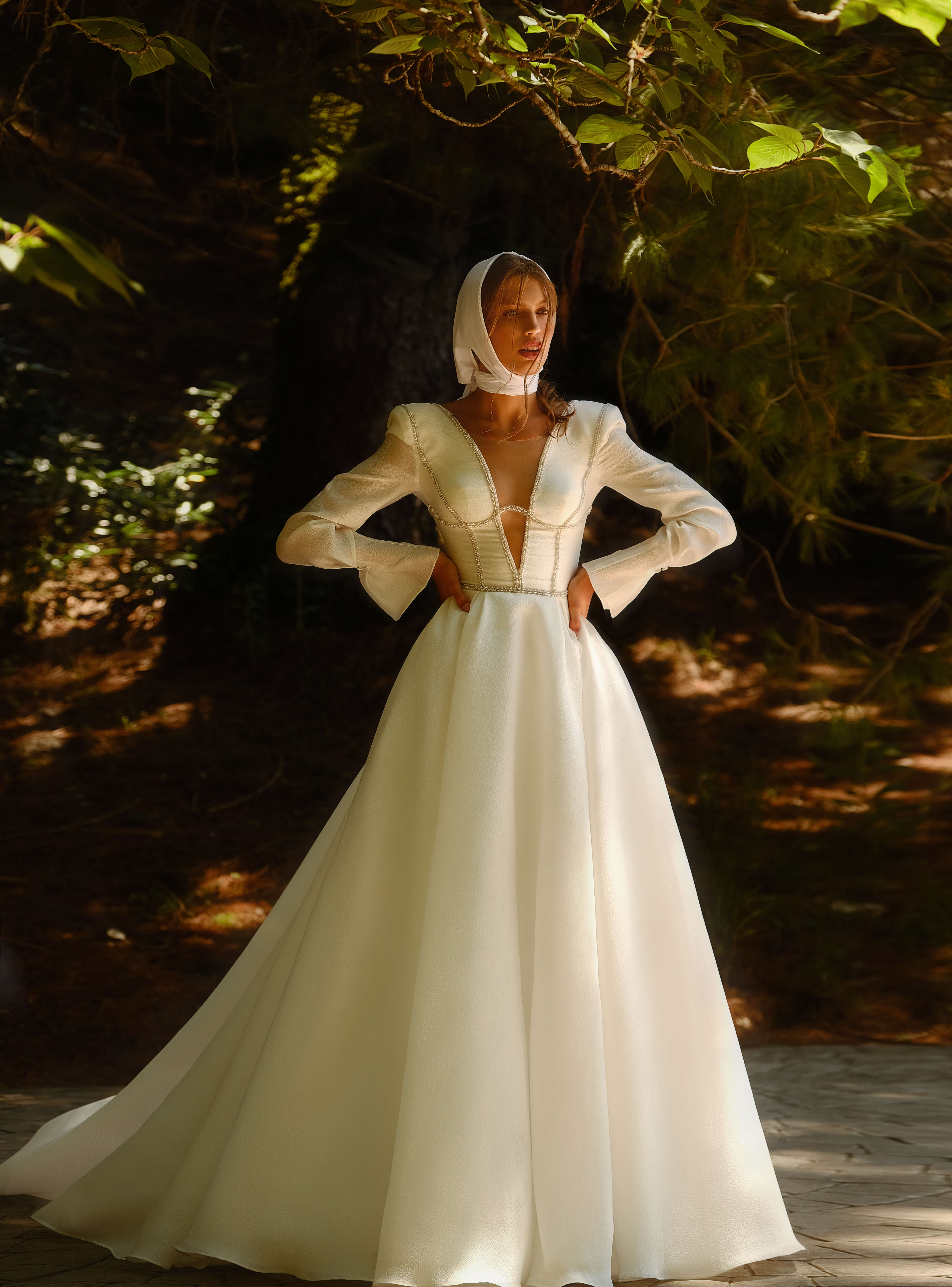 Купить свадебное платье «Берлин» Анже Этуаль из коллекции Влюбиться 2022 года в салоне «Мэри Трюфель»