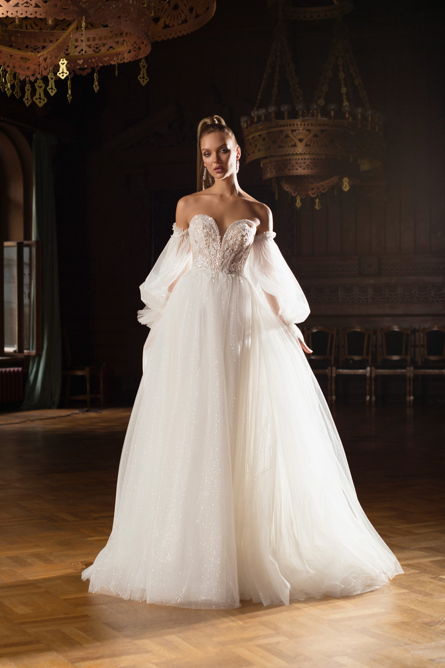 Купить свадебное платье «Флер» Мэрри Марк из коллекции Мистерия 2023 года в салоне «Мэри Трюфель»
