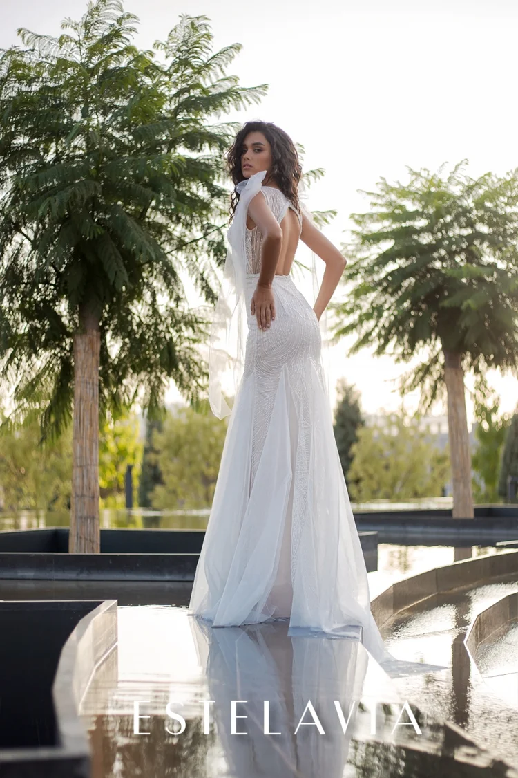 Свадебное платье Мэйбелайн Эстелавия — купить в Волгограде платье Мэйбелайн из коллекции "Зеркало души" 2021 Мэйбелайн