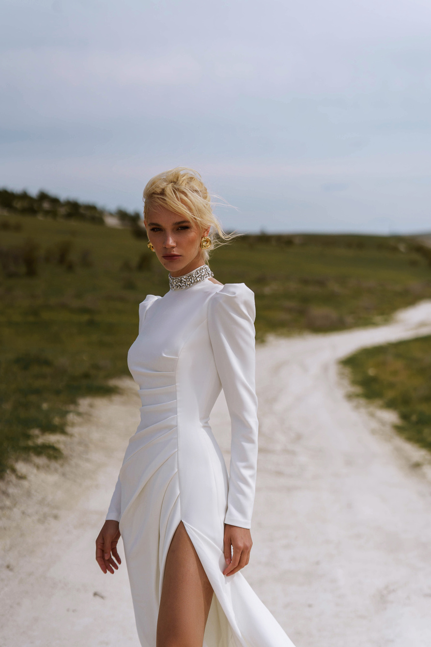 Купить свадебное платье «Лея» Наталья Романова из коллекции Блаш 2022 года в салоне «Мэри Трюфель»
