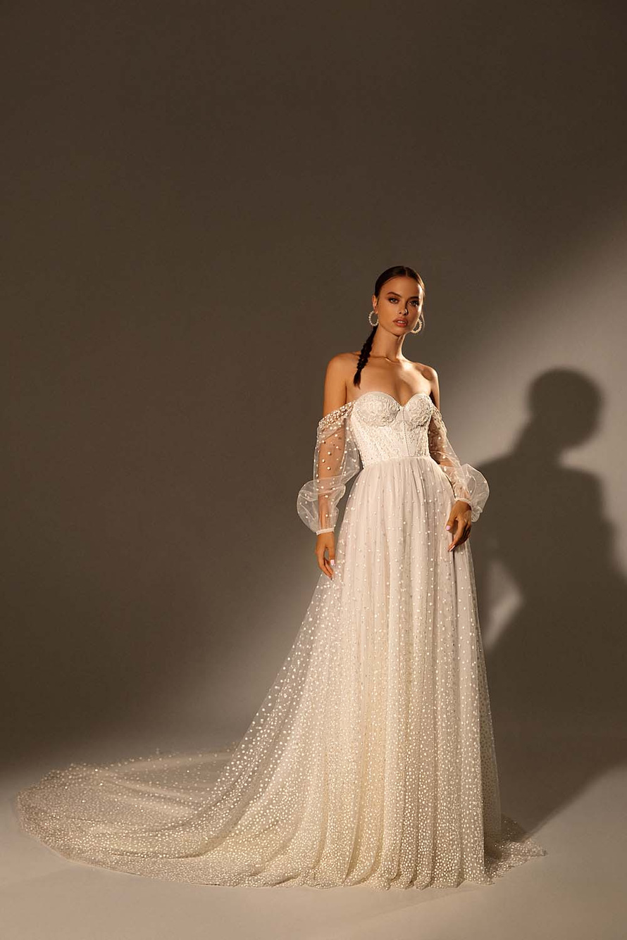Купить свадебное платье «Джетта» Кристал Дизайн из коллекции Мьюз 2021 в интернет-магазине «Мэри Трюфель»