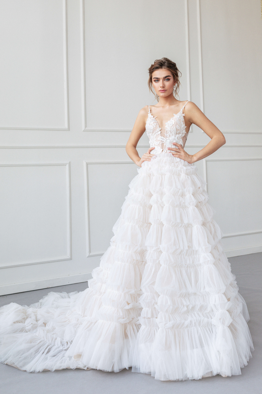 Купить свадебное платье «Катрин» Анже Этуаль из коллекции 2020 года в салоне «Мэри Трюфель»