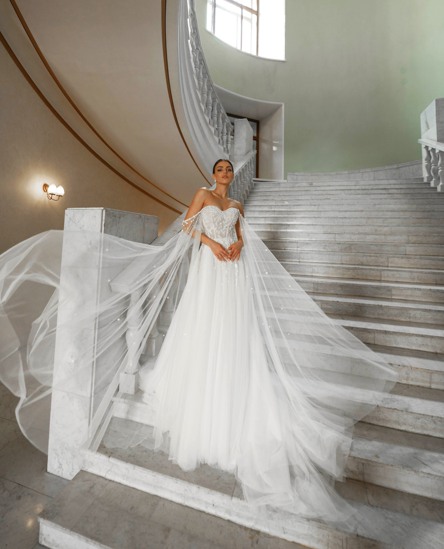 Купить свадебное платье «Бриенн» Патрисия Кутюр из коллекции 2022 года в салоне «Мэри Трюфель»