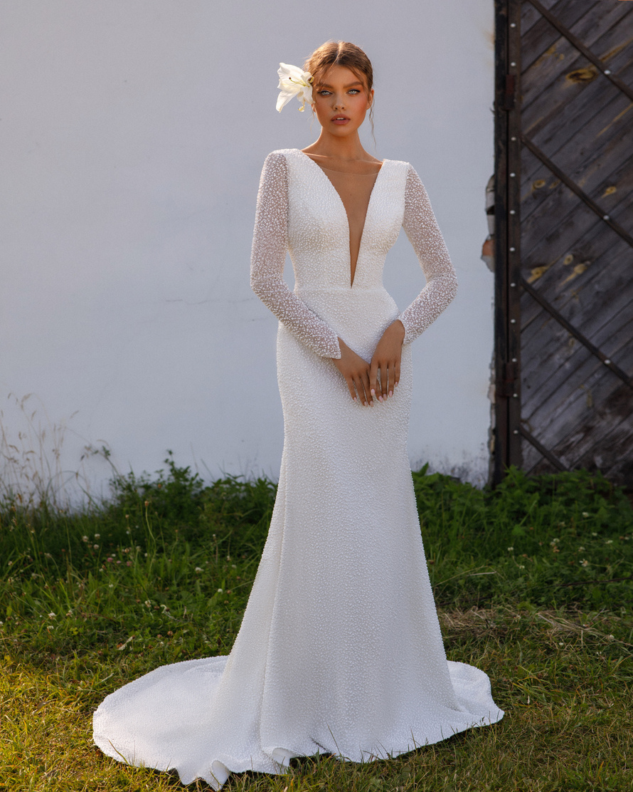 Купить свадебное платье «Веста» Стрекоза из коллекции Любава 2023 года в салоне «Мэри Трюфель»