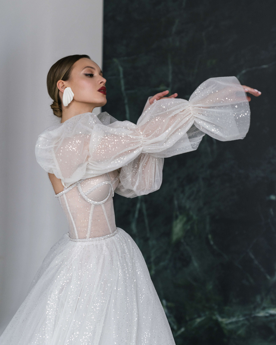 Купить свадебное платье «Шайн» Рара Авис из коллекции Гелекси 2022 года в салоне «Мэри Трюфель»