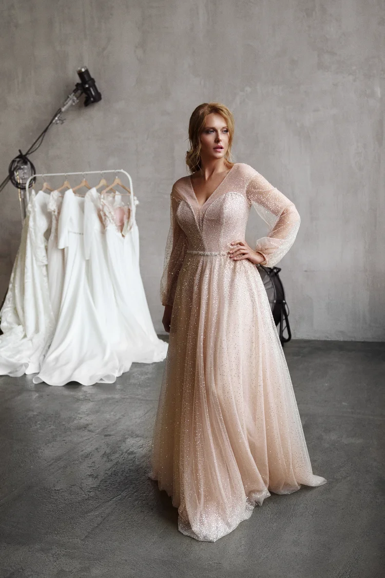 Купить свадебное платье «Мистик сайз плюс» Натальи Романовой из коллекции 2018 в Краснодаре недорого Мистик+