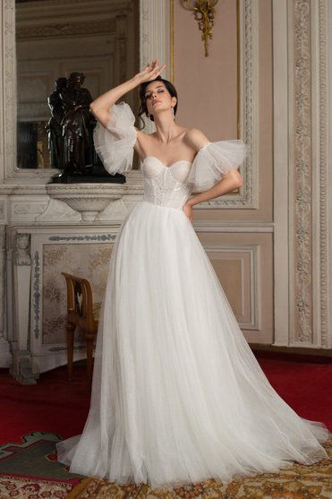 Купить свадебное платье «Нелл» Мэрри Марк из коллекции Мистерия 2023 года в салоне «Мэри Трюфель»