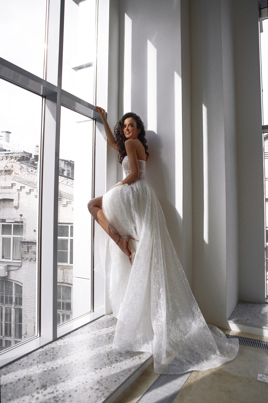 Купить свадебное платье «Арлетт» Натальи Романовой из коллекции 2021 в салоне «Мэри Трюфель»