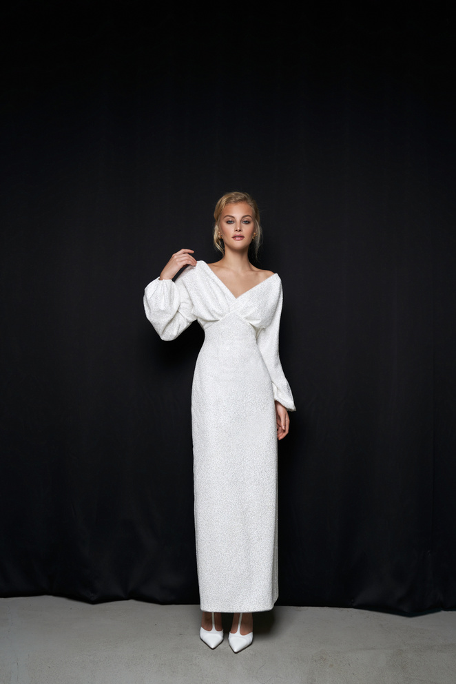 Свадебное платье «Ода глиттер» Марта — купить в Москве платье Ода из коллекции 2021 года